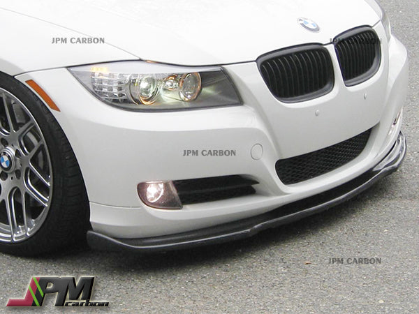 HM Style Carbon Fiber Front Bumper Add-on Lip Fits For 2005-2008 BMW E90 with Standard Pacakge Only