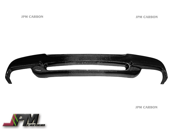 3D Style Carbon Fiber Rear Diffuser (For Quad Tips) Fits For 2006-2011 BMW E90 M-Sport Only
