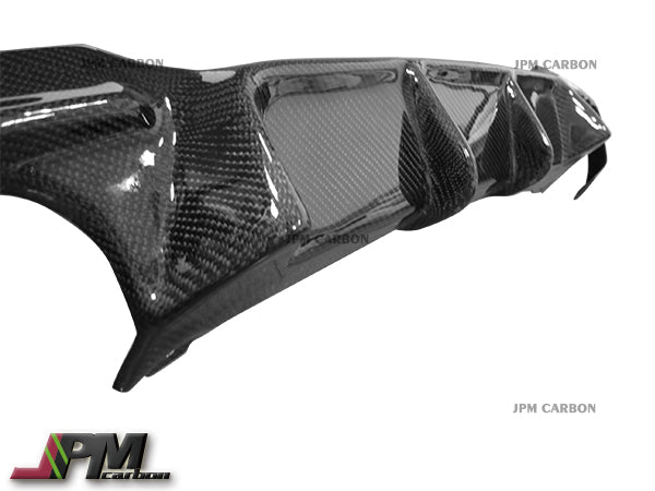 V Style Carbon Fiber Rear Diffuser (For Quad Tips) Fits For 2006-2011 BMW E90 M-Sport Only