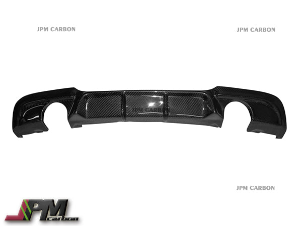V Style Carbon Fiber Rear Diffuser (For Dual Tips) Fits For 2006-2011 BMW E90 M-Sport Only