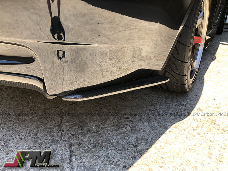 [JPMCarbon] E Style Carbon Fiber Rear Bumper Add-on Splitter Lips Fits For 2008-2012 BMW E92 E93 M3 Only