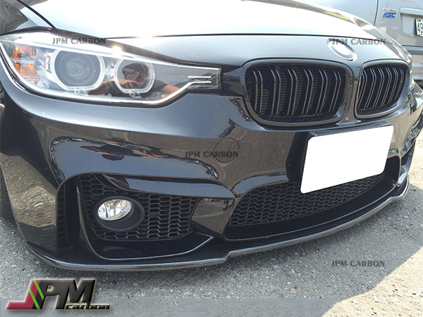 Universal Ver. 2 Style Carbon Fiber Front Bumper Flat Lip Fits For 2005-2013 BMW E90 92 E93 Only
