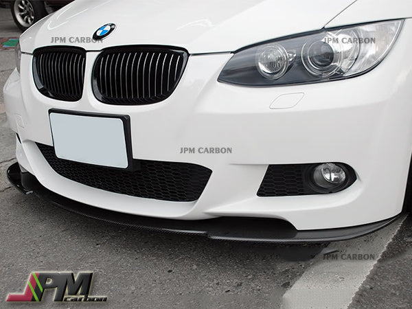 Universal Ver. 2 Style Carbon Fiber Front Bumper Flat Lip Fits For 2005-2013 BMW E90 92 E93 Only