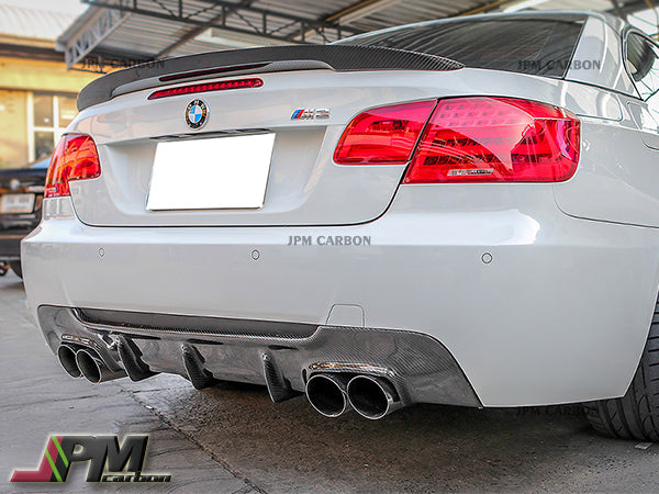 DP Style Carbon Fiber Rear Diffuser (For Quad Exhaust Tips) Fits For 2008-2013 BMW E92 E93 M-Sport Only