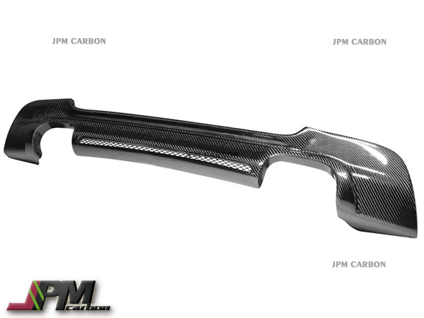 HM Style Carbon Fiber Rear Diffuser (For Quad Exhaust Tips) Fits For 2008-2013 BMW E92 E93 M-Sport Only