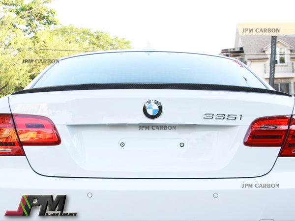 M3 Style Carbon Fiber Trunk Spoiler Fits For 2008-2013 BMW E92 3-Series Coupe Only