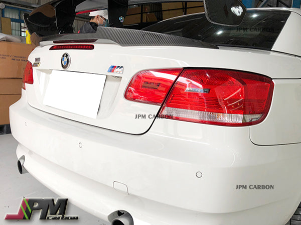 M4 Style Carbon Fiber Trunk Spoiler Fits For 2008-2013 BMW E93 3-Series Convertible Only