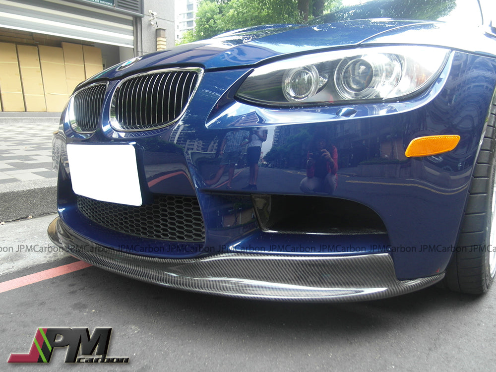 ARKYM 1 Style Carbon Fiber Front Bumper Add-on Lip Fits For 2008-2013 BMW E90 E92 E93 M3 Only
