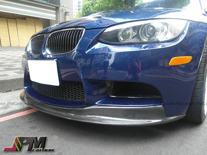 ARKYM 1 Style Carbon Fiber Front Bumper Add-on Lip Fits For 2008-2013 BMW E90 E92 E93 M3 Only