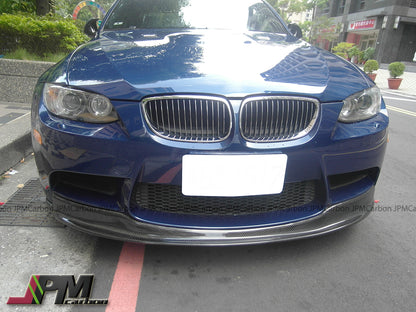 ARKYM 1 Style Carbon Fiber Front Bumper Add-on Lip Fits For 2008-2013 BMW E90 E92 E93 M3 Only