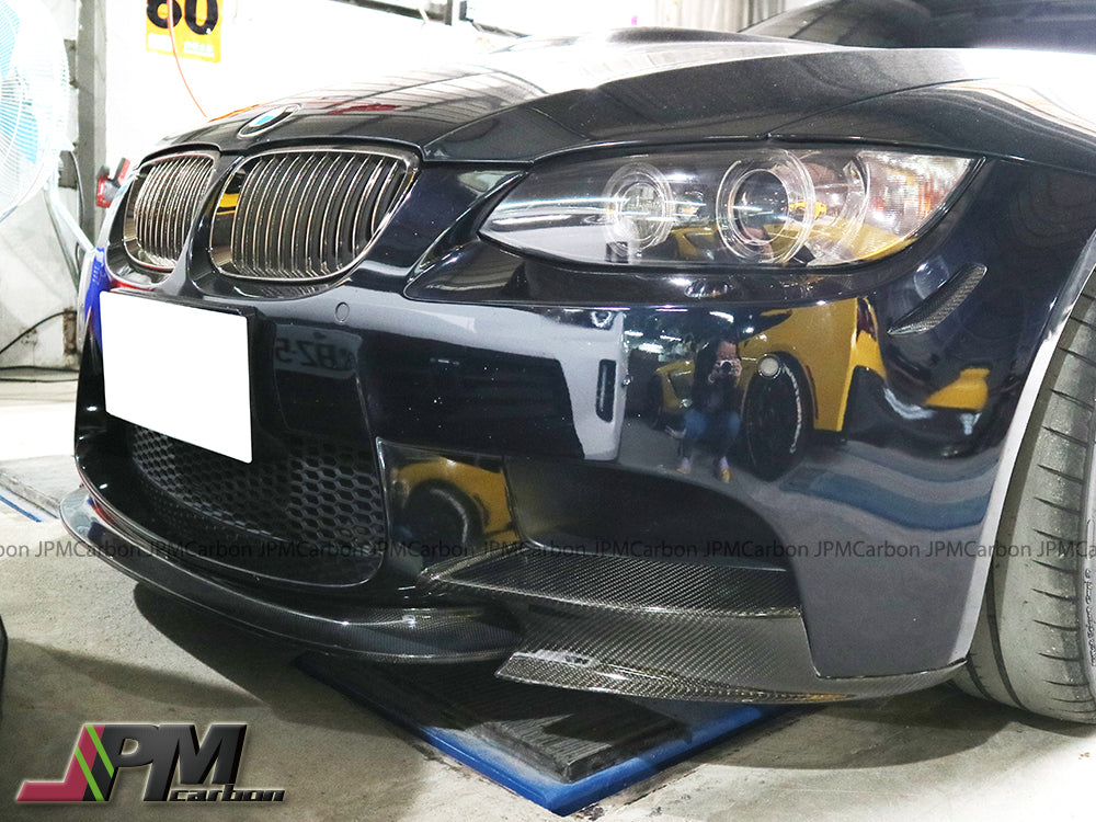 CT Style Carbon Fiber Front Bumper Add-on Lip Fits For 2008-2013 BMW E90 E92 E93 M3 Only