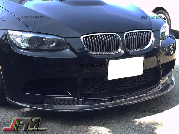 E Style Carbon Fiber Front Bumper Add-on Lip Fits For 2008-2013 BMW E90 E92 E93 M3 Only