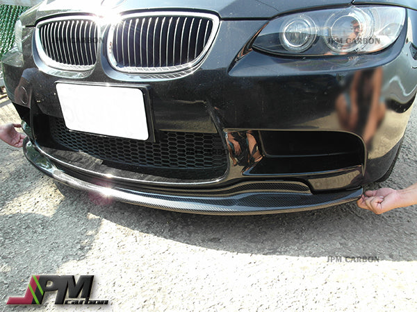 GTS Style Carbon Fiber Front Bumper Add-on Lip Fits For 2008-2013 BMW E90 E92 E93 M3 Only