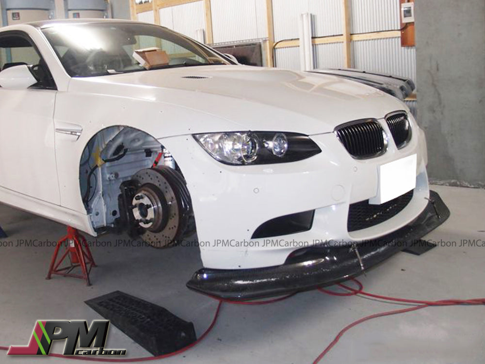 LB Style Carbon Fiber Front Bumper Add-on Lip Fits For 2008-2013 BMW E90 E92 E93 M3 Only