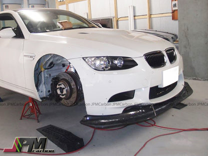 LB Style Carbon Fiber Front Bumper Add-on Lip Fits For 2008-2013 BMW E90 E92 E93 M3 Only