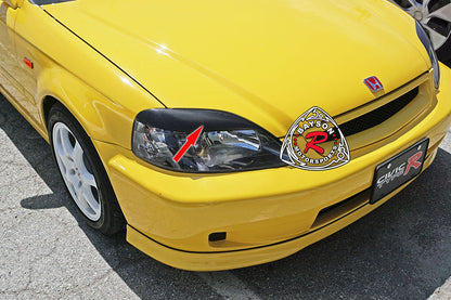 JDM Style Eyelids For 1999-2000 Honda Civic (2Dr Coupe/3Dr Hatchback/4Dr Sedan)