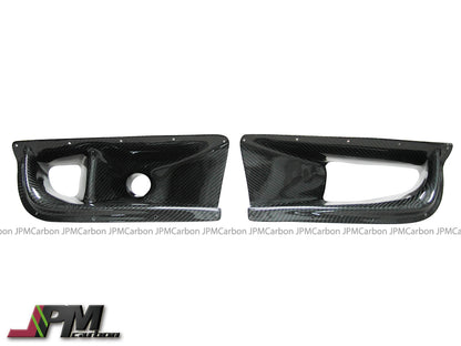 [JPMCarbon] Carbon Fiber Front Bumper Vent Covers Fits For 2003-2005 Mitsubishi EVO 8th Only