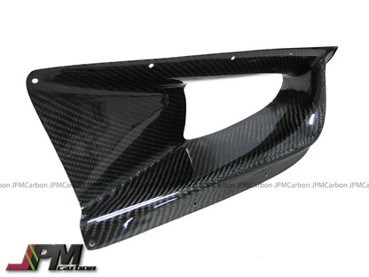 [JPMCarbon] Carbon Fiber Front Bumper Vent Covers Fits For 2003-2005 Mitsubishi EVO 8th Only