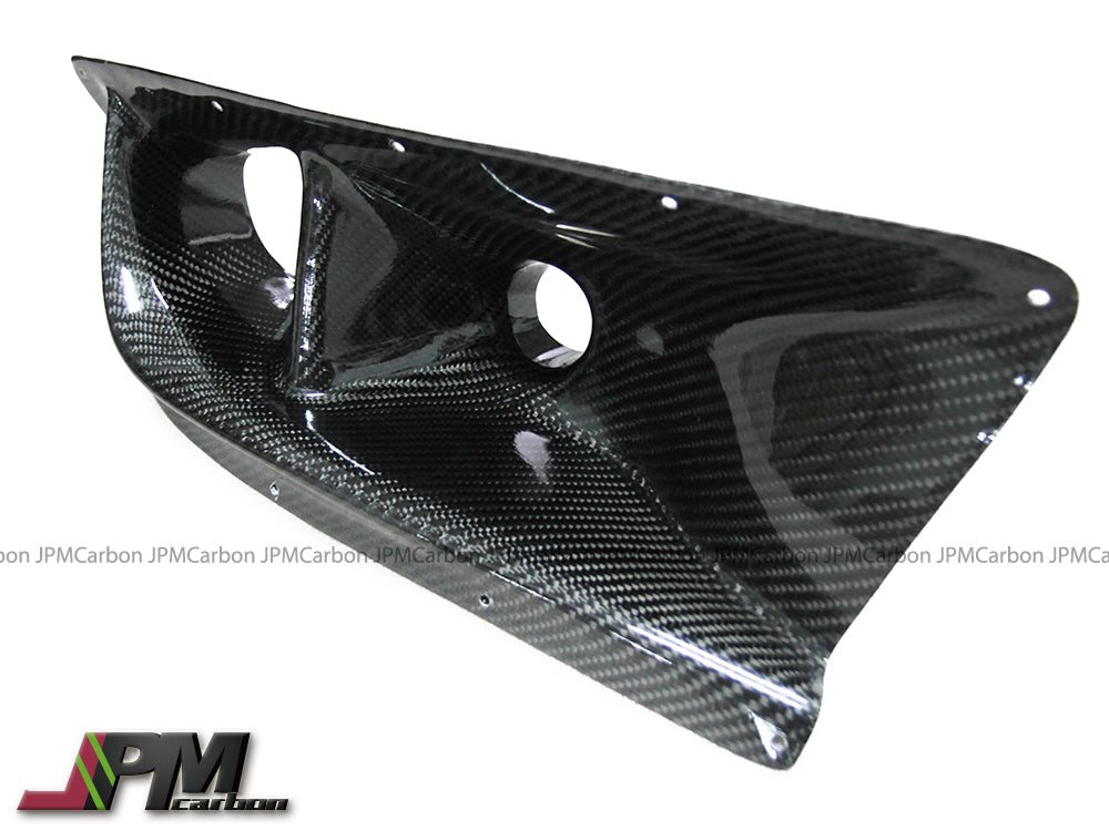 [JPMCarbon] Carbon Fiber Front Bumper Vent Covers Fits For 2003-2005 Mitsubishi EVO 8th Only