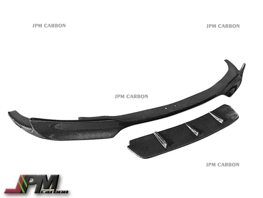 V Style Carbon Fiber Front Bumper Add-on Lip Fits For 2011-2016 BMW F10 M5 Only