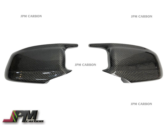 M Style Carbon Fiber Replacement Mirror Covers Fits For 2010-2013 BMW F07 F10 F11 5-Series Pre-facelift Only