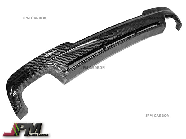HM Style Carbon Fiber Rear Diffuser (For Quad Exhaust Tips) Fits For 2011-2015 BMW F10 5-Series M-Sport Only