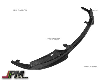 V Style Carbon Fiber Front Bumper Add-on Lip Fits For 2011-2016 BMW F10 5-Series M-Sport Package Only