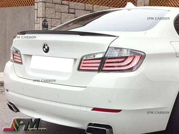 Performance Style Carbon Fiber Trunk Spoiler Fits For 2011-2016 BMW F10 5-Series Sedan Only