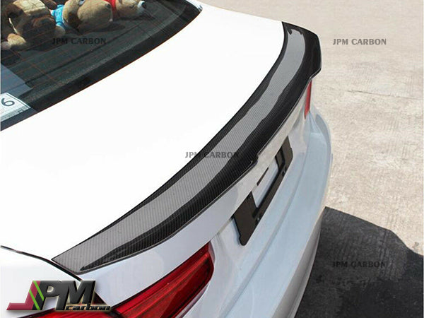 PSM Style Carbon Fiber Trunk Spoiler Fits For 2011-2016 BMW F10 5-Series Sedan Only