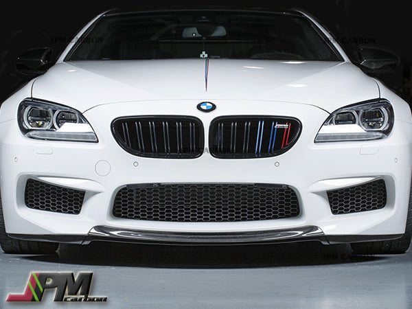 RK Style Carbon Fiber Front Bumper Add-on Lip Fits For 2012-2018 BMW F06 F12 F13 M6 Only