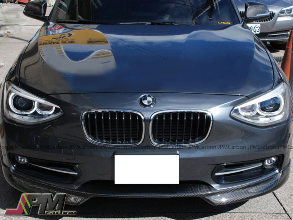 AC Style Carbon Fiber Front Bumper Add-on Lip Fits For 2012-2014 BMW F20 F21 1-Series Standard Only