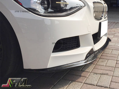 DP2 Style Carbon Fiber Front Bumper Add-on Lip Fits For 2012-2014 BMW F20 F21 1-Series M-Sport Only