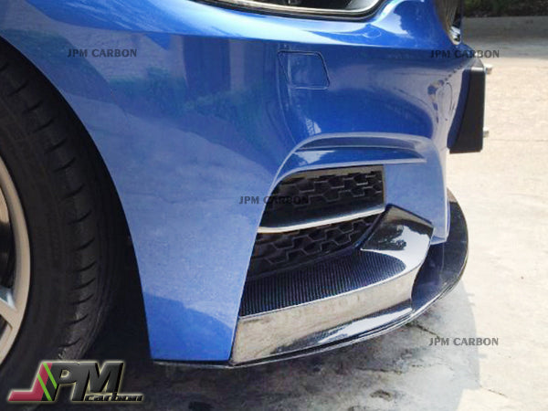 Performance Style Carbon Fiber Front Bumper Add-on Lip Fits For 2014-2021 BMW F22 M-Sport Only