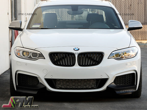 [JPMCarbon] Performance Style Carbon Fiber Front Bumper Add-on Splitter Lips Fits For 2014-2021 BMW F22 M-Sport Only