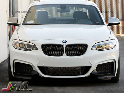 [JPMCarbon] Performance Style Carbon Fiber Front Bumper Add-on Splitter Lips Fits For 2014-2021 BMW F22 M-Sport Only
