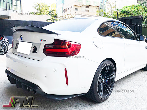 PSM Style Carbon Fiber Trunk Spoiler Fits For 2014-2021 BMW F22 2-Series Coupe Only