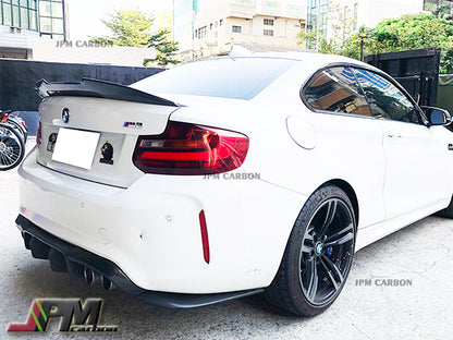 PSM Style Carbon Fiber Trunk Spoiler Fits For 2014-2021 BMW F22 2-Series Coupe Only