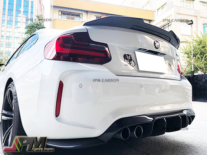 PSM Style Carbon Fiber Trunk Spoiler Fits For 2014-2021 BMW F22 2-Series Coupe Only