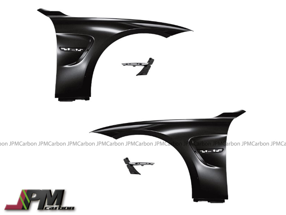 [JPMCarbon] M3 Style Steel Replacement Fenders Fits For 2012-2018 BMW F30 3 Series Only