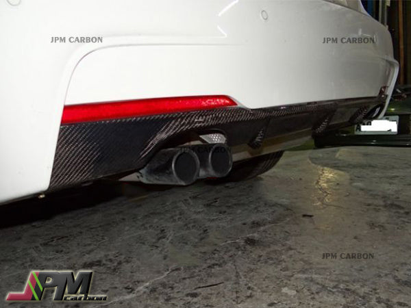 DP Style Carbon Fiber Rear Diffuser (For Quad Exhaust Tips) Fits For 2012-2018 BMW F30 M-Sport Only