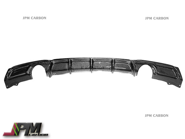 Performance Style Carbon Fiber Rear Diffuser (For Dual Exhaust Tips) Fits For 2012-2018 BMW F30 M-Sport Only