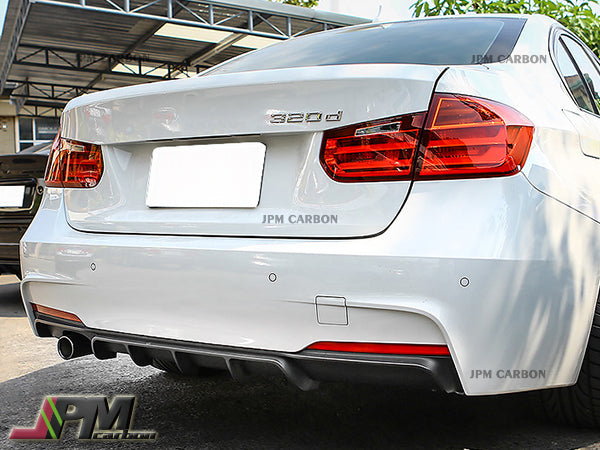 Performance Style Carbon Fiber Rear Diffuser (For Left Dual Exhaust Tips) Fits For 2012-2018 BMW F30 M-Sport Only