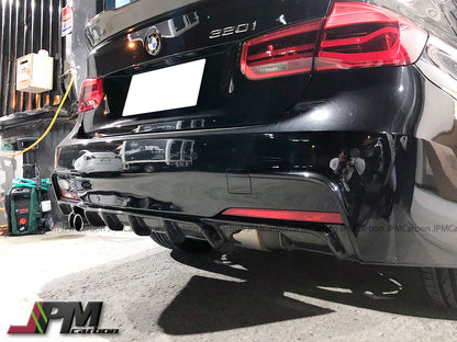 Performance Style Carbon Fiber Rear Diffuser (For Quad Exhaust Tips) Fits For 2012-2018 BMW F30 M-Sport Only