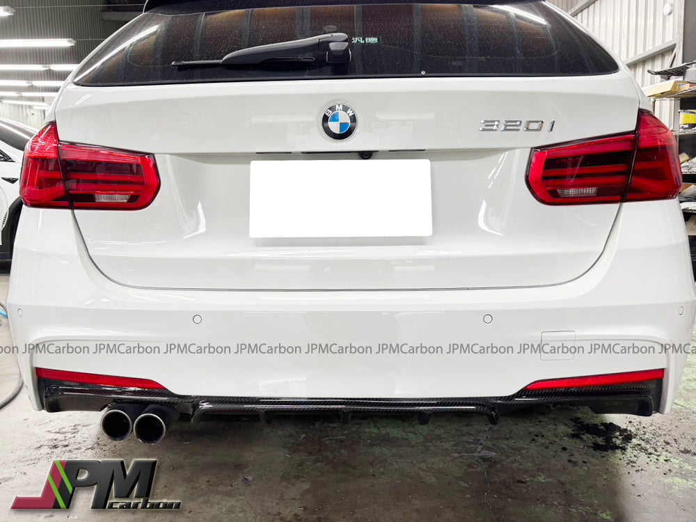 Performance Style Carbon Fiber Rear Diffuser (For Quad Exhaust Tips) Fits For 2012-2018 BMW F30 M-Sport Only