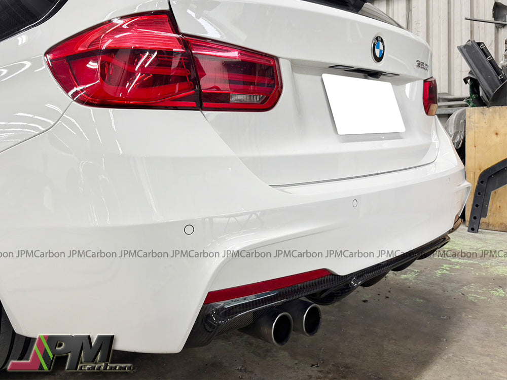 Performance Style Carbon Fiber Rear Diffuser (For Quad Exhaust Tips) Fits For 2012-2018 BMW F30 M-Sport Only