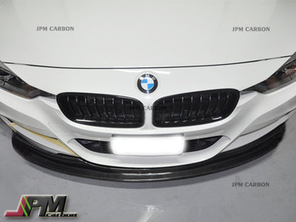 DP2 Style Carbon Fiber Front Bumper Add-on Lip Fits For 2012-2018 BMW F30 F31 with M-Sport Package Only