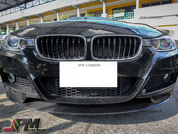 DP Style Carbon Fiber Front Bumper Add-on Lip Fits For 2012-2018 BMW F30 F31 with M-Sport Package Only