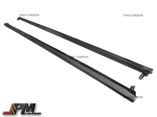 DP Style Carbon Fiber Side Skirt Add-on Lips Fits For 2012-2018 BMW F30 F31 with M-Sport Package Only