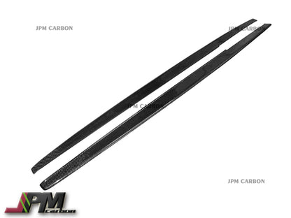 Performance Style Carbon Fiber Side Skirt Add-on Lips Fits For 2014-2020 BMW F32 F33 F36 with M-Sport Package Only