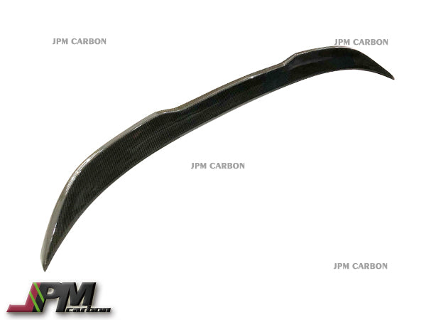 PR Style Carbon Fiber Trunk Spoiler Fits For 2012-2018 BMW F30 3-Series Sedan Only